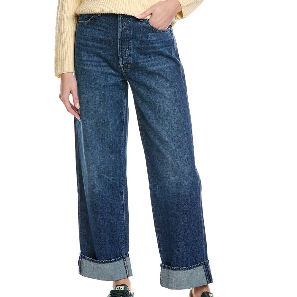 Mother The Spitfire Nerdy Cuff Did You Bring Me Anything Straight Leg Jean 29